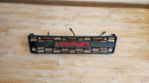 GRILA FATA CU LED PENTRU TOYOTA LAND CRUISER PRADO FJ90 1997-2002 MB [GR LOOK]