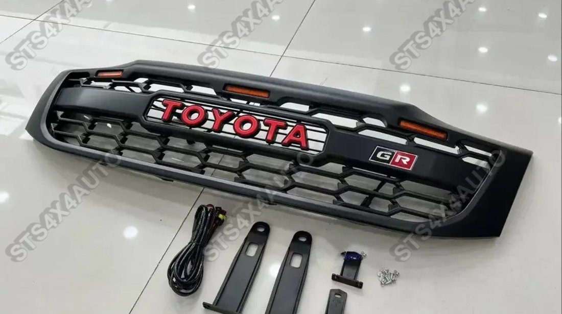 GRILA FATA CU LED TOYOTA HILUX VIGO 2012-2015 MB [GR LOOK]