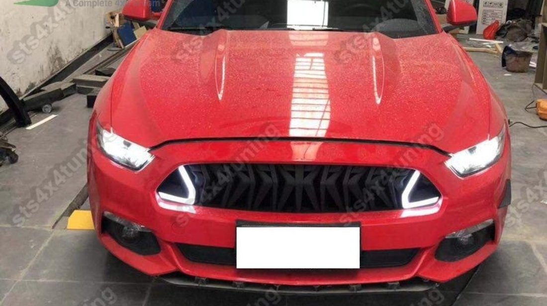 GRILA FATA CU LUMINI DE ZI DRL FORD MUSTANG 2018-2019 BK [WHT]