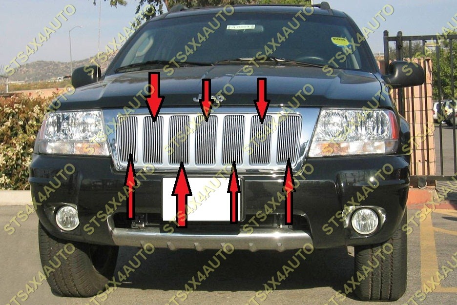 GRILA FATA DIN CROM JEEP GRAND CHEROKEE 1999-2004