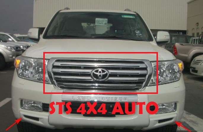 GRILA FATA DIN CROM TOYOTA LAND CRUISER FJ200 2008-2012 [OEM DESIGN]