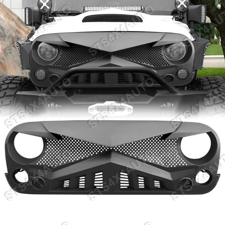 GRILA FATA JEEP WRANGLER JK 2007-2018 MB [HAWK LOOK]
