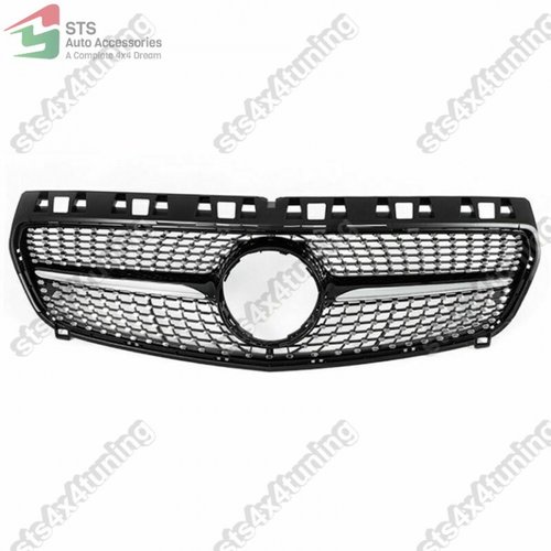 GRILA FATA MERCEDES A-CLASS W176 2012-2015 BK [DIAMOND LOOK]