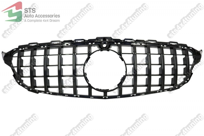 GRILA FATA MERCEDES C-CLASS W205 2014-2018 CU CAMERA BK [GTR LOOK]