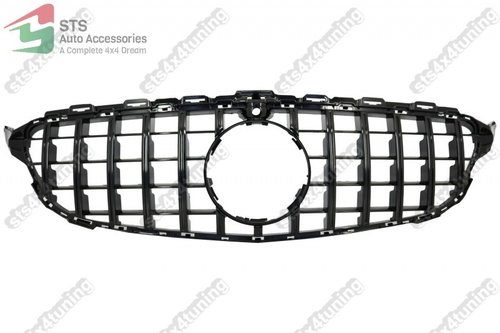 GRILA FATA MERCEDES C-CLASS W205 2014-2018 CU CAMERA BK [GTR LOOK]