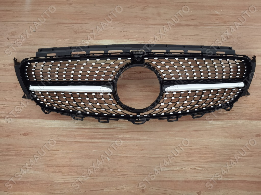 GRILA FATA MERCEDES E-CLASS W213-2016-2019 CU CAMERA BK[DIAMOND STAR LOOK]