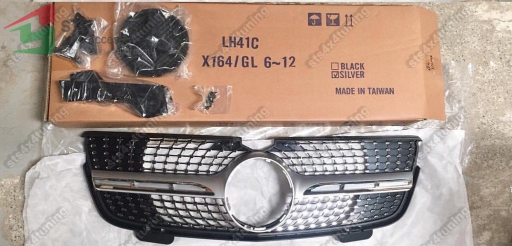 GRILA FATA MERCEDES GL-CLASS X164 2007-2012 SLV [DIAMOND LOOK]