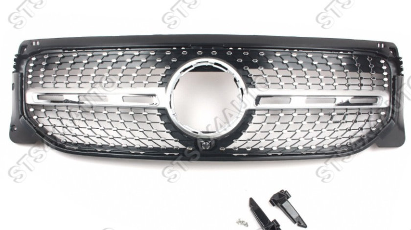 GRILA FATA MERCEDES GLB-CLASS X247 2020-2023 SUV SLV [DIAMOND LOOK]