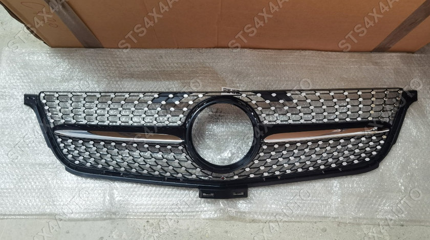 GRILA FATA MERCEDES ML-CLASS W166 2012-2015 SLV [DIAMOND-LOOK]