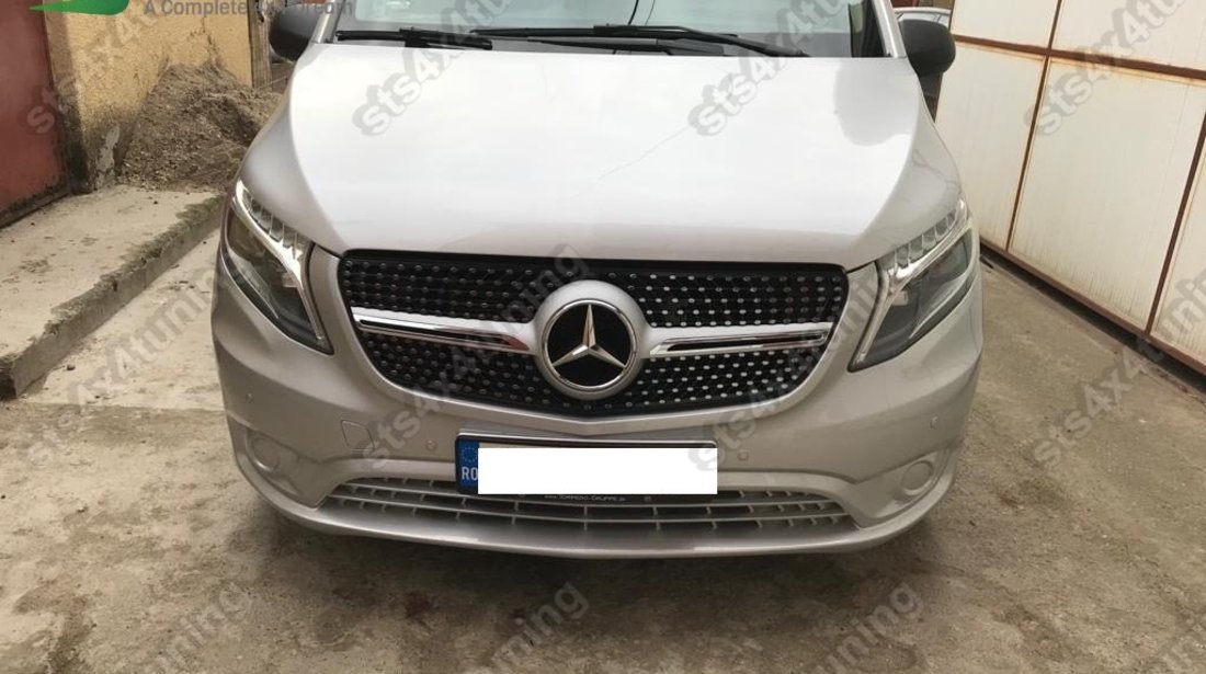 GRILA FATA MERCEDES V-CLASS VITO 2015-2020 SLV [DIAMOND LOOK]