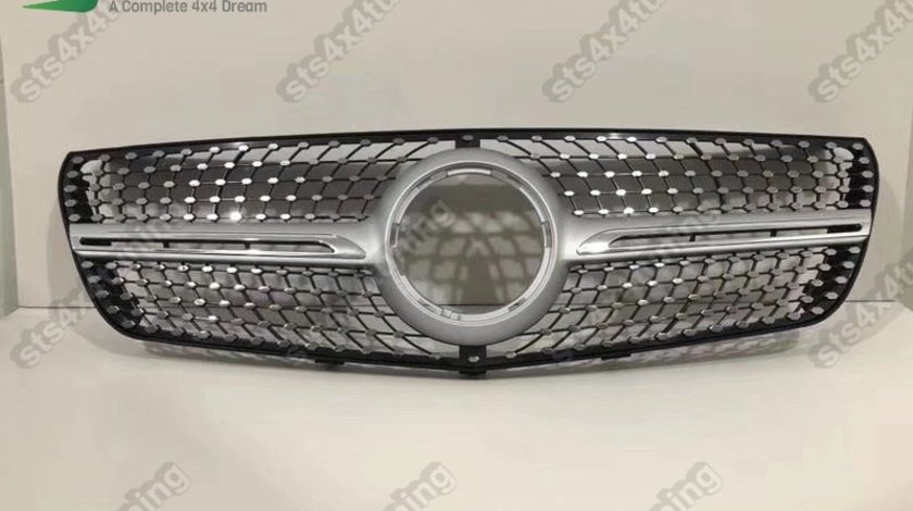 GRILA FATA MERCEDES V-CLASS VITO 2015-2020 SLV [DIAMOND LOOK]