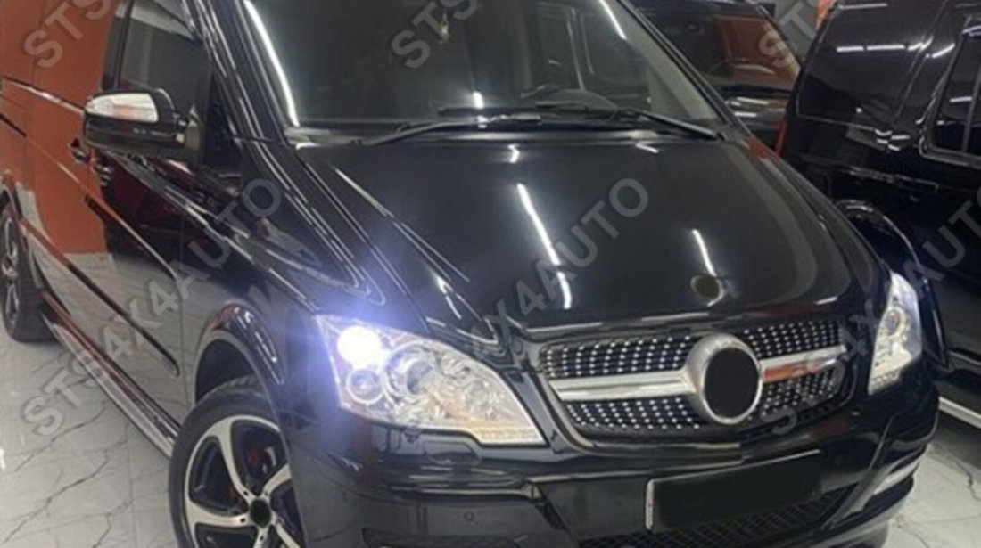 GRILA FATA MERCEDES V-CLASS VITO VIANO W639 2010-2014 [DIAMOND LOOK]