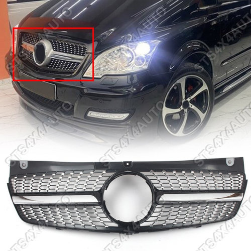 GRILA FATA MERCEDES V-CLASS VITO VIANO W639 2010-2014 [DIAMOND LOOK]