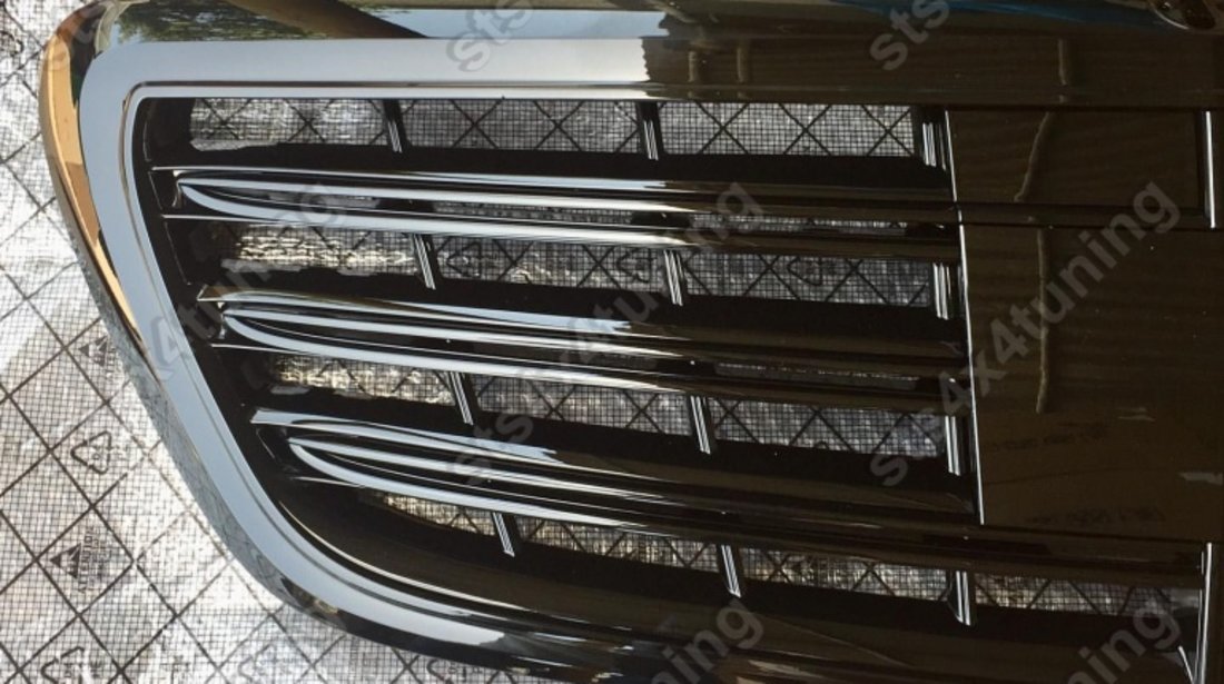 GRILA FATA PENTRU MERCEDES S-CLASS W222 2014-2019 NEGRE [AMG S63 S65 DESIGN]