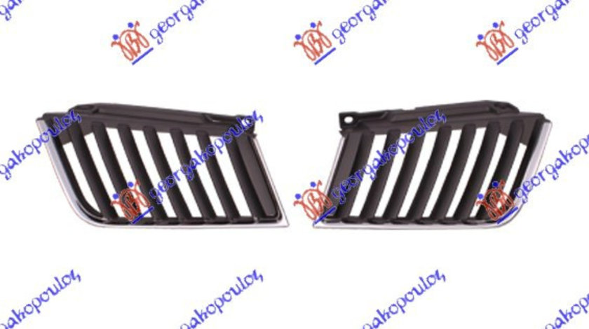 Grila Fata Radiator Dreapta Mitsubishi L200 An 2006 2007 2008 2009 2010 (Cromata)