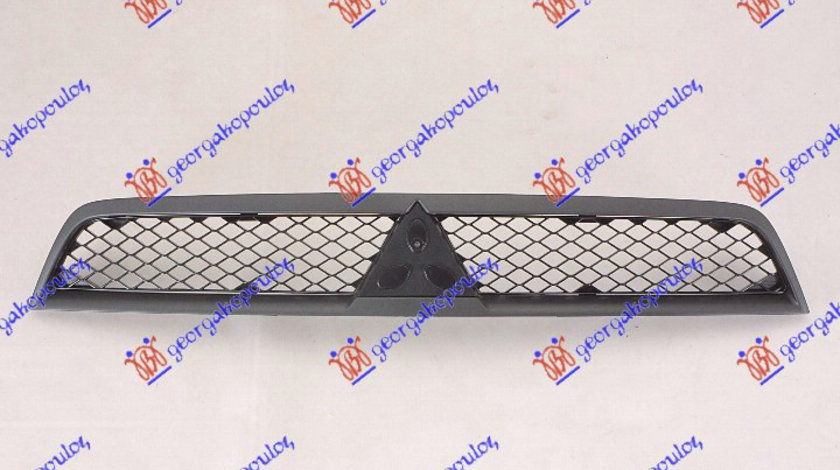 Grila Fata Radiator Mitsubishi Lancer Sedan An 2008- (Rama pe Negru)