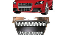 Grila Fata Radiator RS Look Negru-Crom Audi TT An ...