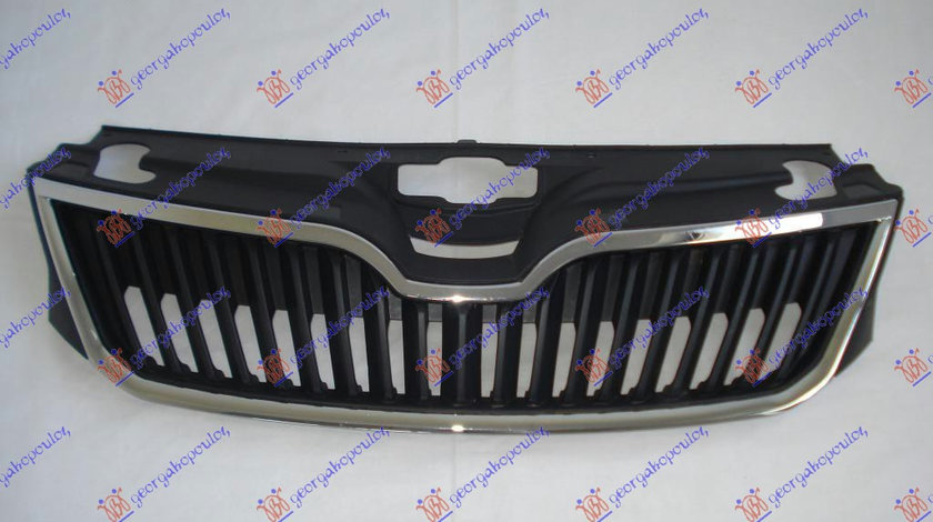 Grila Fata Radiator Skoda Rapid 2012 2013 2014 2015 2016 2017 2018 2019 (Cu Rama Cromata)