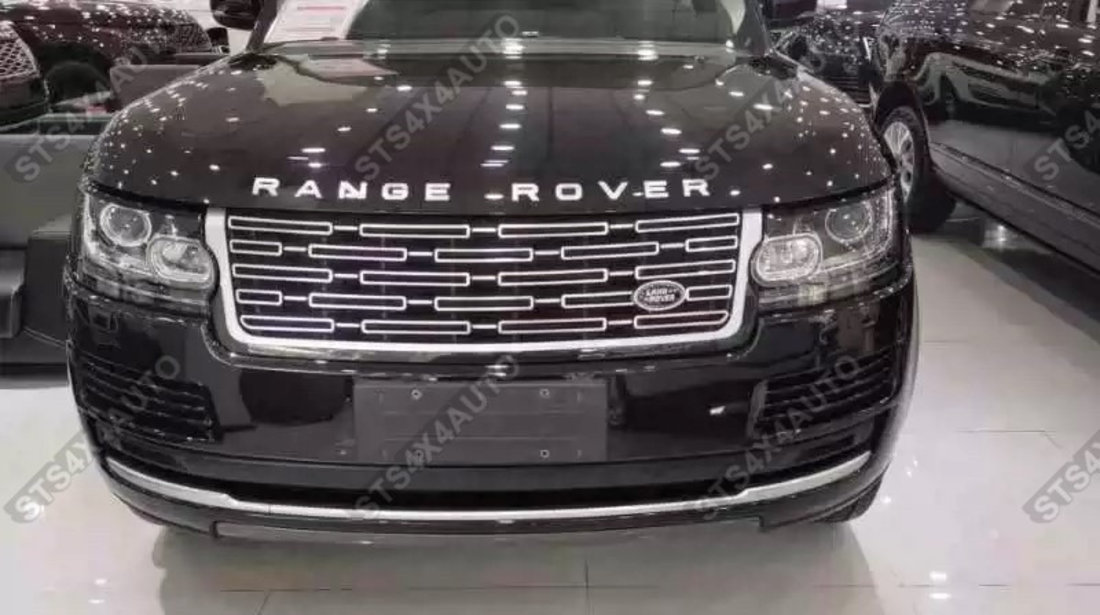 GRILA FATA RANGE ROVER VOGUE L405 2013-2017 BLK/SLV [2023 LOOK]