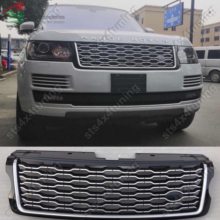 GRILA FATA RANGE ROVER VOGUE L405 2013-2017 SLV/BK [2018 LOOK]