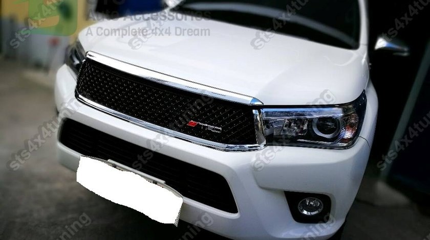 GRILA FATA TOYOTA HILUX REVO 2016-2020 CROM+NEGRE [TRD DESIGN][V10]