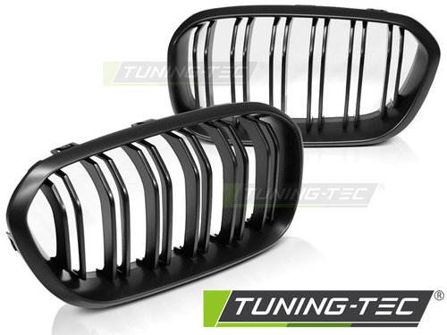Grila Grile BLACK MATT DOUBLE BAR compatibila BMW F20 F21 LCI 15-18