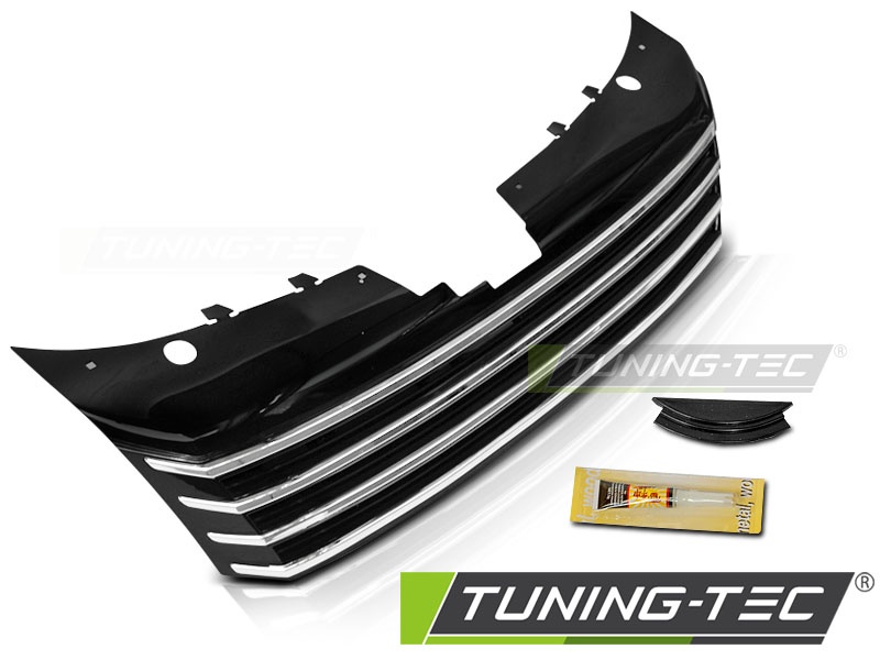 Grila Grile Crom look BLACK compatibila VW PASSAT B7 10-14