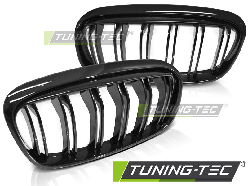 Grila Grile GLOSSY Grilaj Negru Dublu M look compatibila BMW F45/F46 14-18