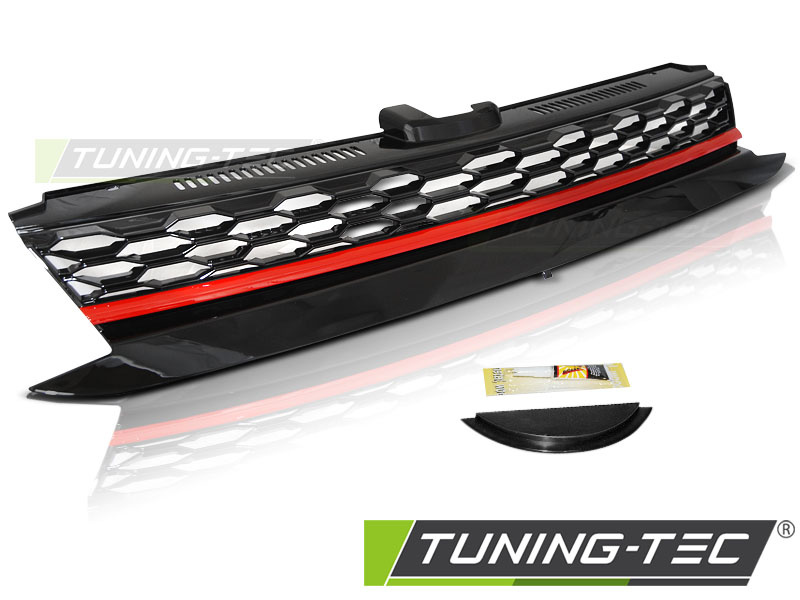 Grila Grile SPORT BLACK ROSU compatibila VW GOLF 7 17-