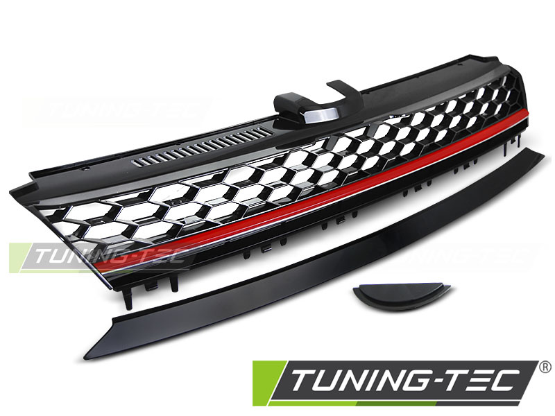 Grila Grile SPORT BLACK ROSU compatibila VW GOLF 7 13-17