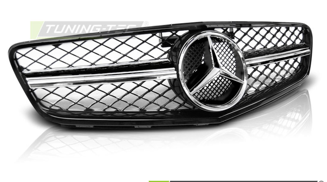 Grila Grile SPORT Negru Lucios Crom look compatibila MERCEDES W204 07-14