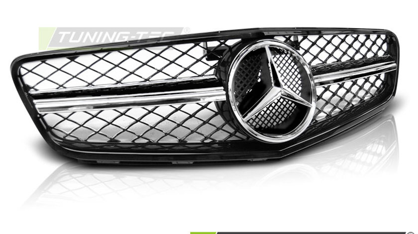 Grila Grile SPORT Negru Lucios Crom look compatibila MERCEDES W204 07-14