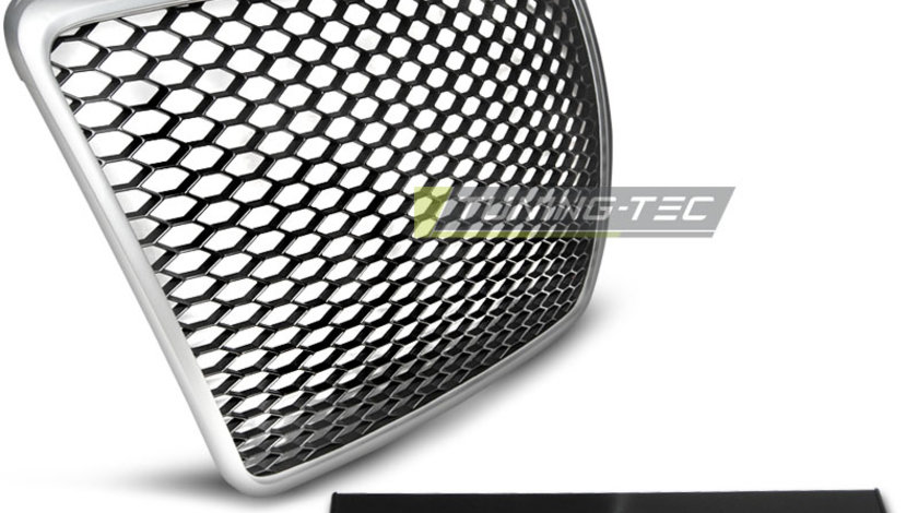 Grila Grile SPORT SILVER compatibila AUDI A6 C6 09-11