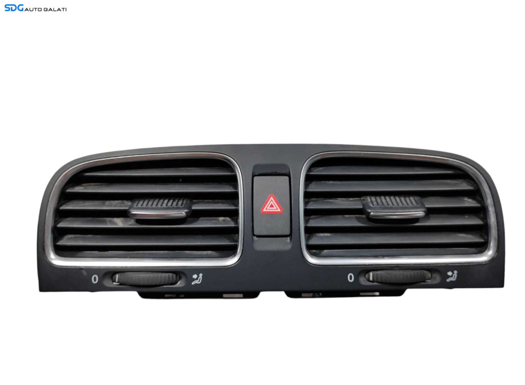 Grila Grile Ventilatie Aerisire Centrala Volkswagen Golf 6 2008 - 2013 Cod 5K0819728 5K0815735 [L6359]