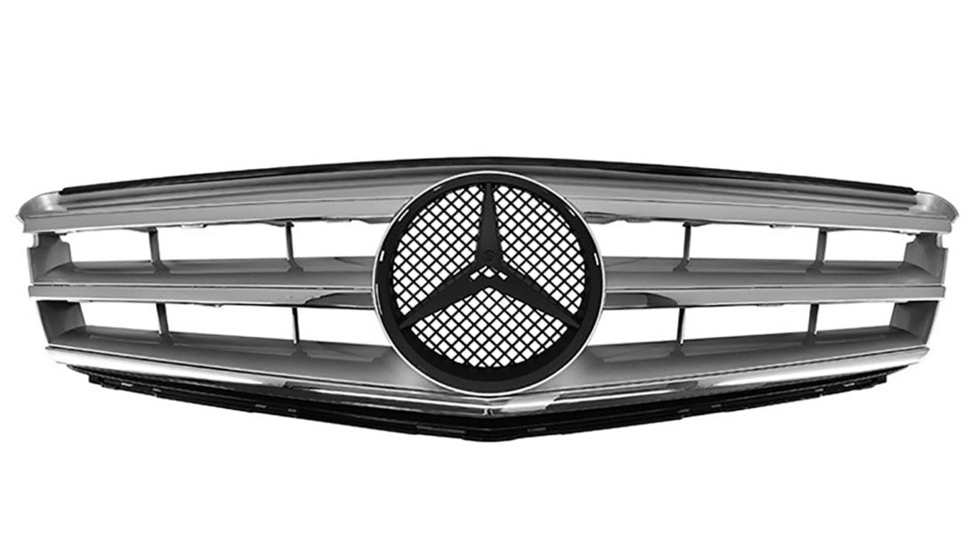 Grila Mercedes Benz C-Class W204 (07-14) AMG Silver Crom Design