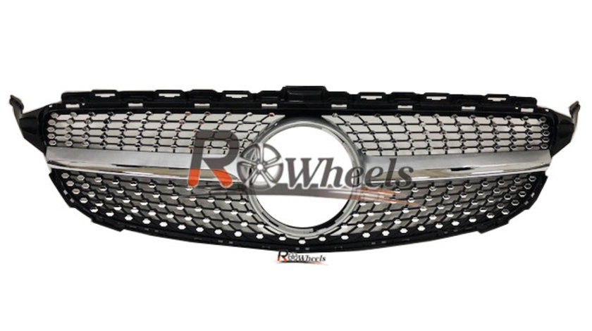 Grila Mercedes Benz C Class W205 Model Diamond silver