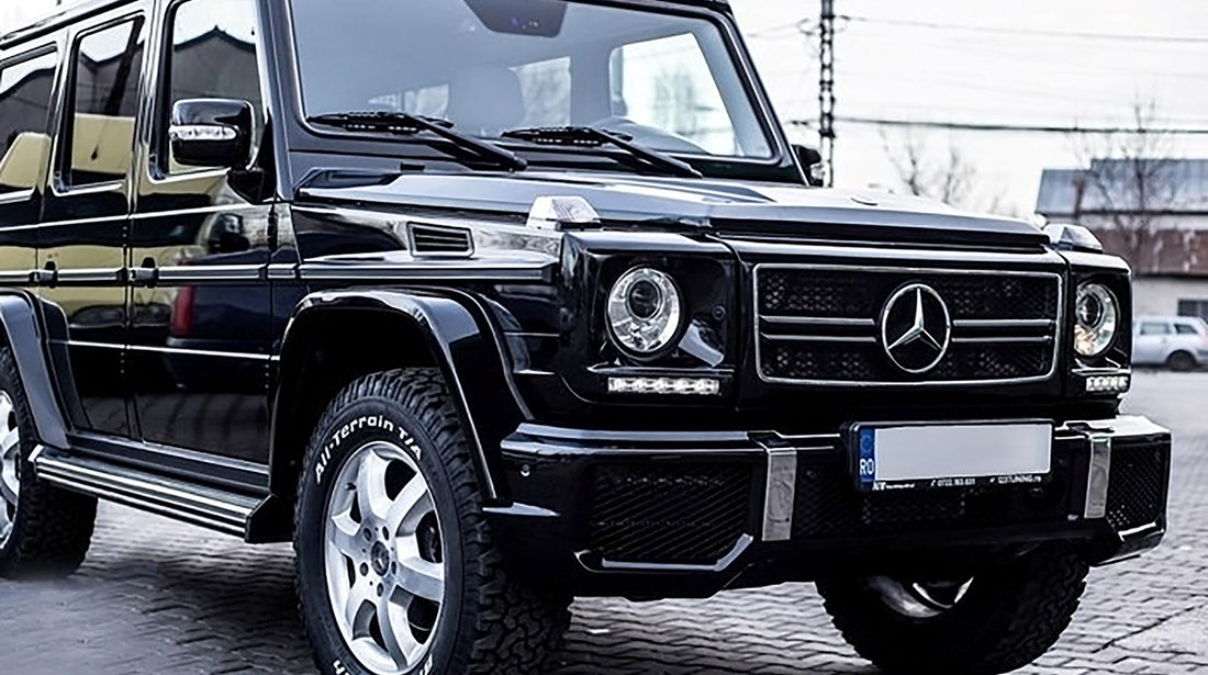 Grila Mercedes Benz W463 G-Class (1990-2012) G65 AMG Design Piano Black Edition