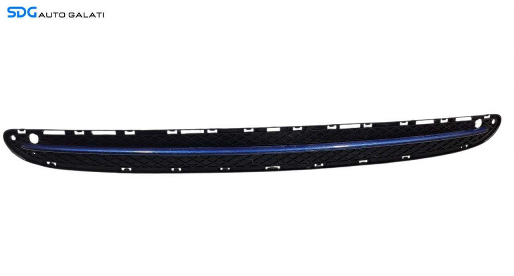Grila Ornament Plastic Central Inferior de pe Spoiler Bara Fata Mercedes Clasa C Class W203 2001 - 2007 Cod A2038851223 [L7170]