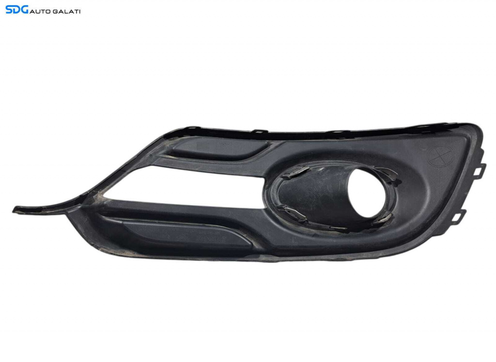 Grila Ornament Proiector Ceata Dreapta de pe Bara Spoiler Fata Renault Megane 3 Facelift FL 2014 - 2016 Cod 261A25882R [L6406]