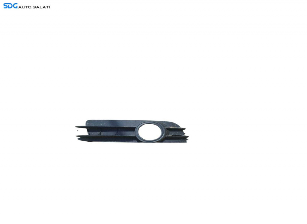 Grila Ornament Proiector Ceata Dreapta de pe Bara Spoiler Fata Audi A6 C6 2004 - 2011 Cod 4F0807682A [V0502]