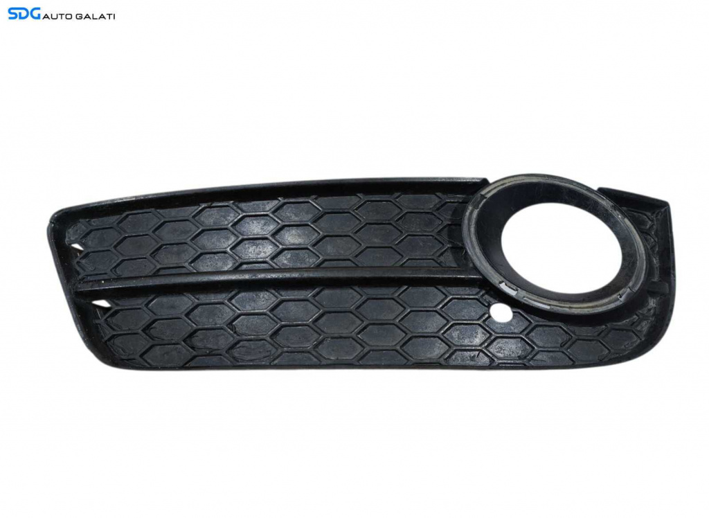 Grila Ornament Proiector Ceata Stanga cu Cleme Rupte Audi A5 S-Line S line Sportback 2008 - 2011 Cod 8T0807681 8T0807681LH (Urechi Ghidaje Lipsa) [L2634]