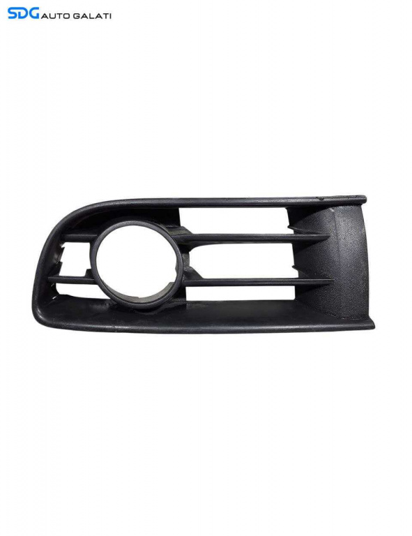 Grila Ornament Proiector Ceata Stanga de pe Bara Spoiler Fata Volkswagen Polo 9N 2002 - 2008 Cod 6Q0853665A [L7159]