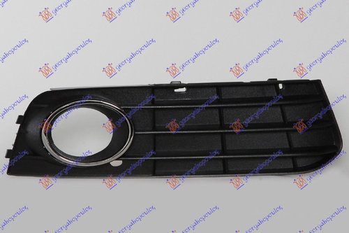 Grila ornament proiector dreapta Audi A4 2007 - 2011 cu crom cod 8K0807682A01C
