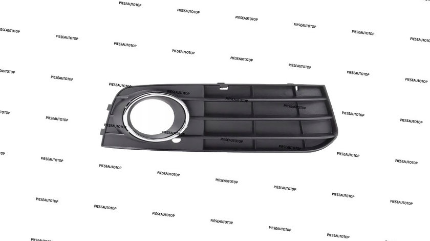 Grila proiector bara fata dreapta Audi A4 B8 2008-2011 NOUA 8K0807682A01C (CU ORNAMENT CROMAT)