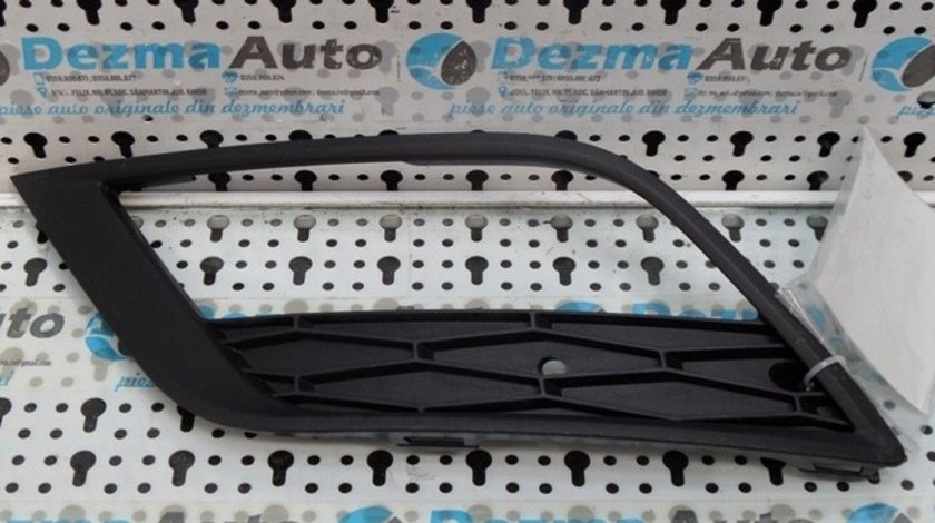 Grila proiector stanga bara fata 6J0853665F, Seat Ibiza 5 (6J5)