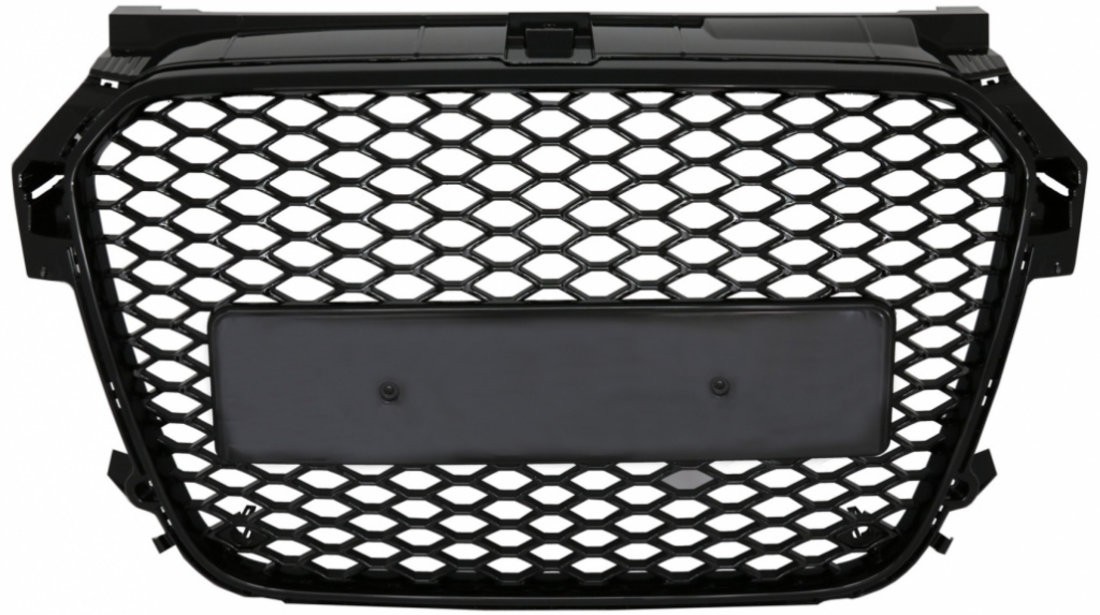 Grila Radiator Am Audi A1 8X 2010-2014 Pre Facelift RS1 Design Piano Black FGAUA18XRSB