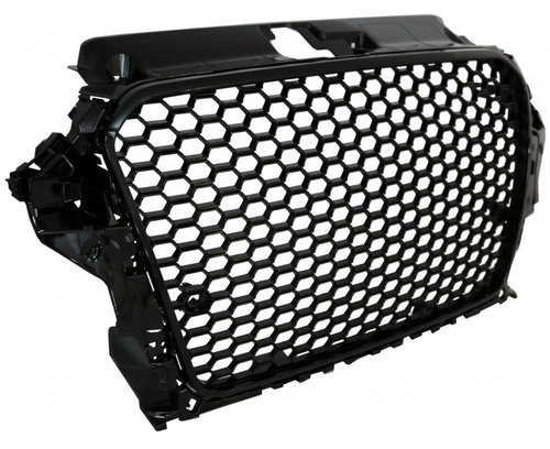 Grila Radiator Am Audi A3 8V 2012-2016 RS3 Design Negru Lucios FGAUA38VRSB