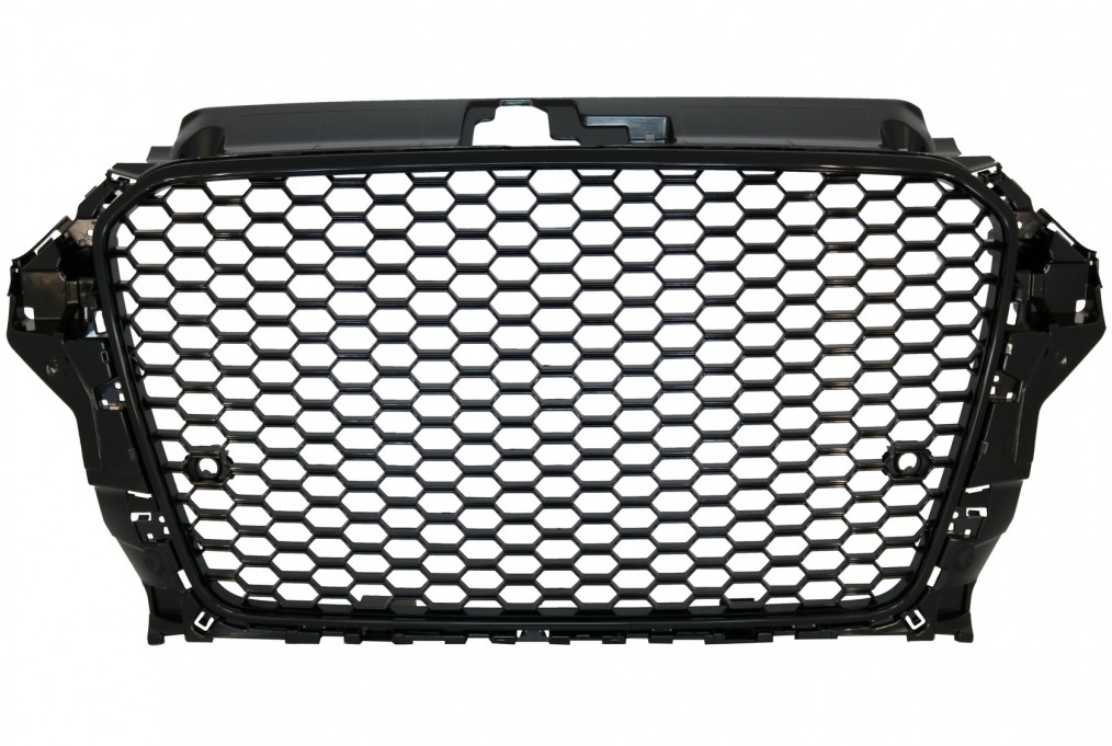 Grila Radiator Am Audi A3 8V 2012-2016 RS3 Design Negru Lucios FGAUA38VRSB