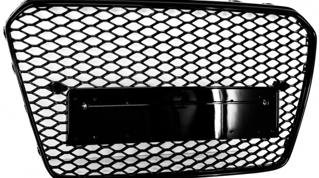 Grila Radiator Am Audi A5 8T 2012-2015 RS Design Piano Black FGAUA58TFRSB