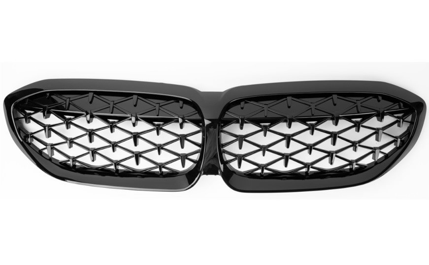 Grila Radiator Am Bmw Seria 3 G20 2018→ Negru Lucios C00303